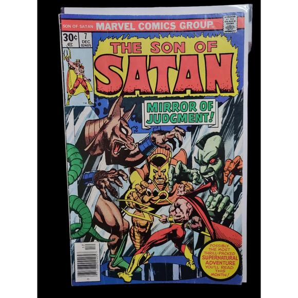 Son Of Satan #7 (1976) Gil Kane Cover "Mirror Of Judgement" EX/FN Marvel Comics - Picture 1 of 6
